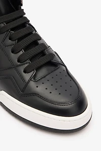 High-Top Sneakers With Laminated Insert