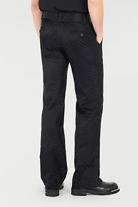 Flared Pants With Tiger Skin Pattern