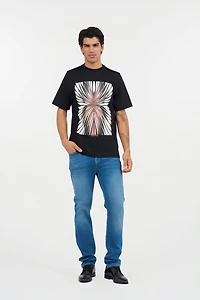 Ray Of Pink Print T-Shirt