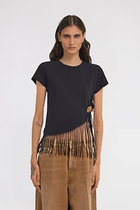 Fringe Trim T-Shirt