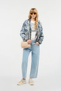 Light Wash Culotte Jeans
