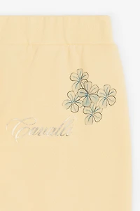 Jaguar And Flower-Print Cotton Sweatpants