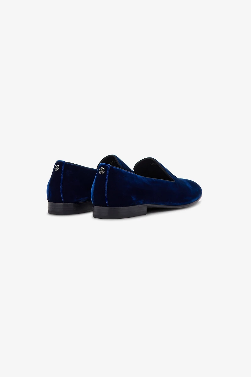 Velvet loafers with Monogram Mirror Snake