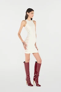 Dress With Openwork Zebra Pattern