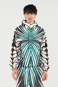 Ray Of Sea Print Bomber