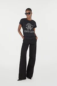 T-Shirt With RC Monogram And Logo Studs