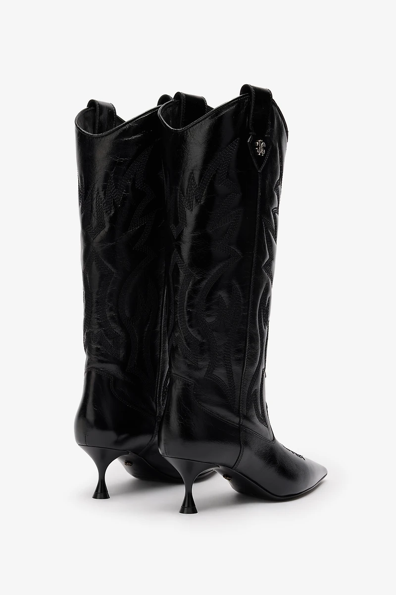 Boots With Quilted Motif