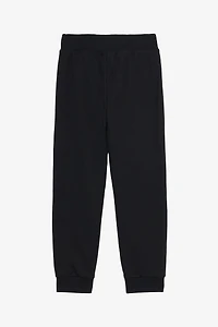Black Track Pants with Logo Print