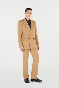 Striped Double-Breasted Jacket