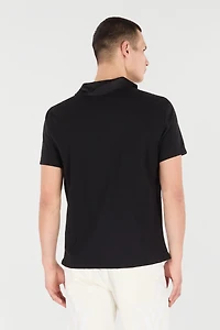 Polo With Snake Scale Embellishment