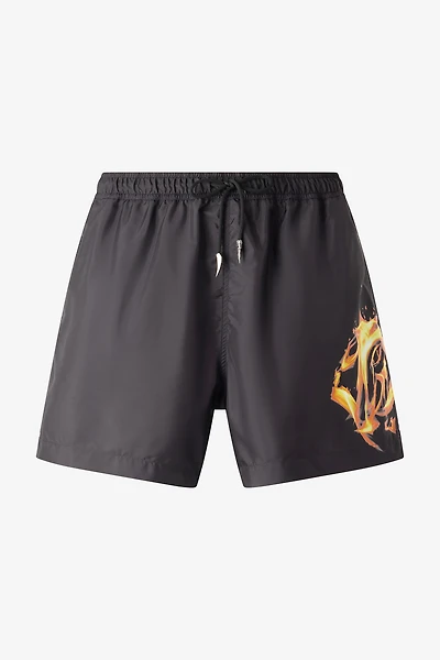 Monogram And Fang Swim Shorts