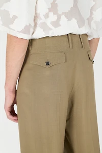 Palazzo Pants With Pleat Detail