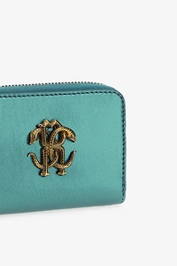 Small wallet with Monogram RC and zip