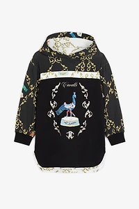 Filigree-Print Cotton Hoodie