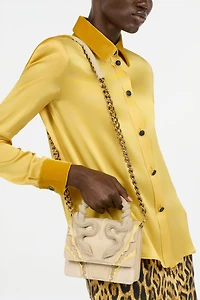 Small Ivory Bag With Snakes