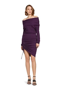 Cowl top gathered dress