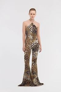 Jumpsuit with Jaguar Skin print