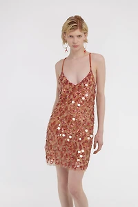 Short embroidered dress