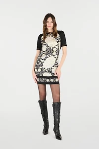 Mini Dress With Floral Print