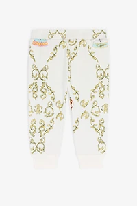 Filigree-Print Cotton Track Pants