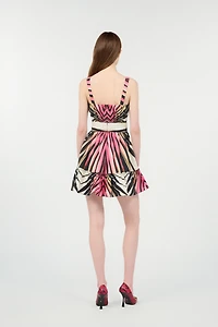 Dress With Ray Of Pink Print