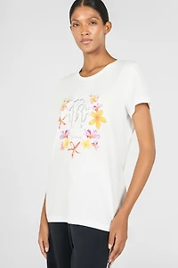 Flower and Monogram RC T-shirt