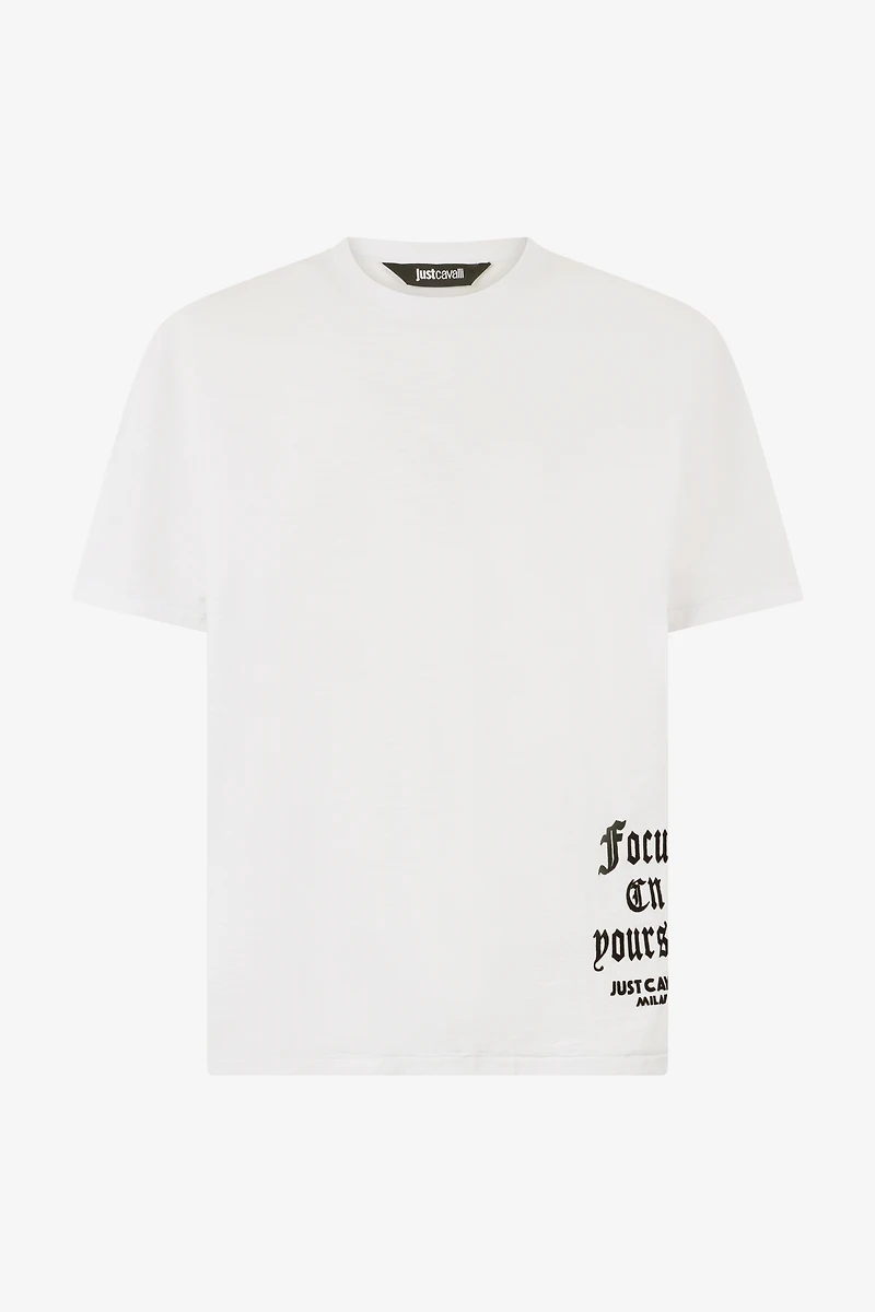 T-Shirt With Mirrored Jaguar And JC Monogram