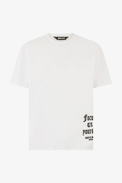T-Shirt With Mirrored Jaguar And JC Monogram
