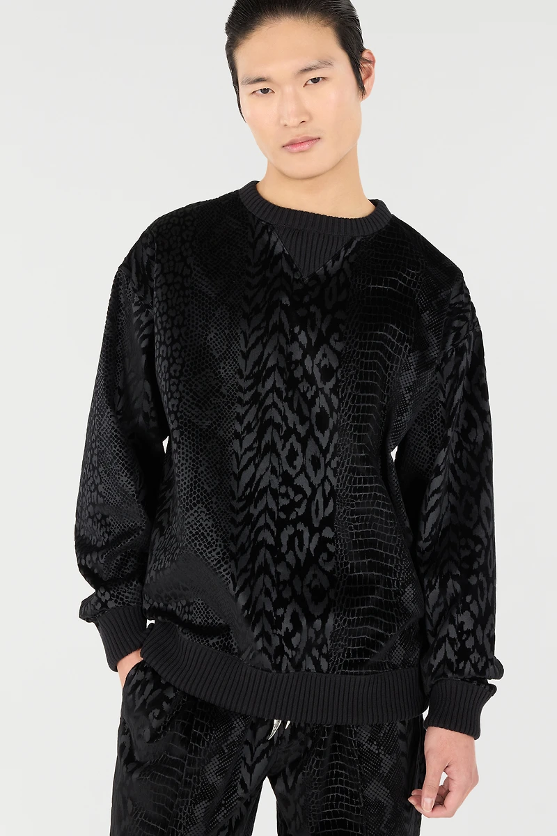 Sweatshirt With Animal Print