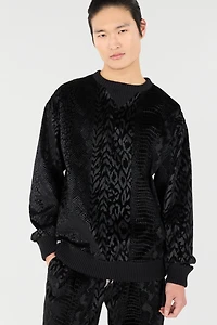 Sweatshirt With Animal Print