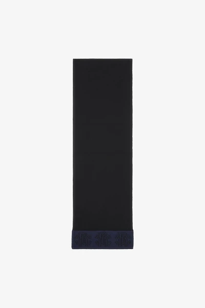 Black Scarf Monogram RC Jacquard