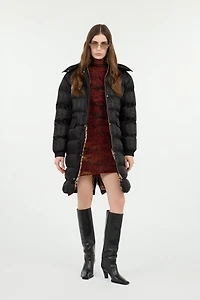 Black Monogram RC Long Down Jacket