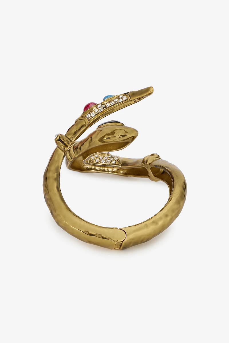 Open Bracelet With Snake