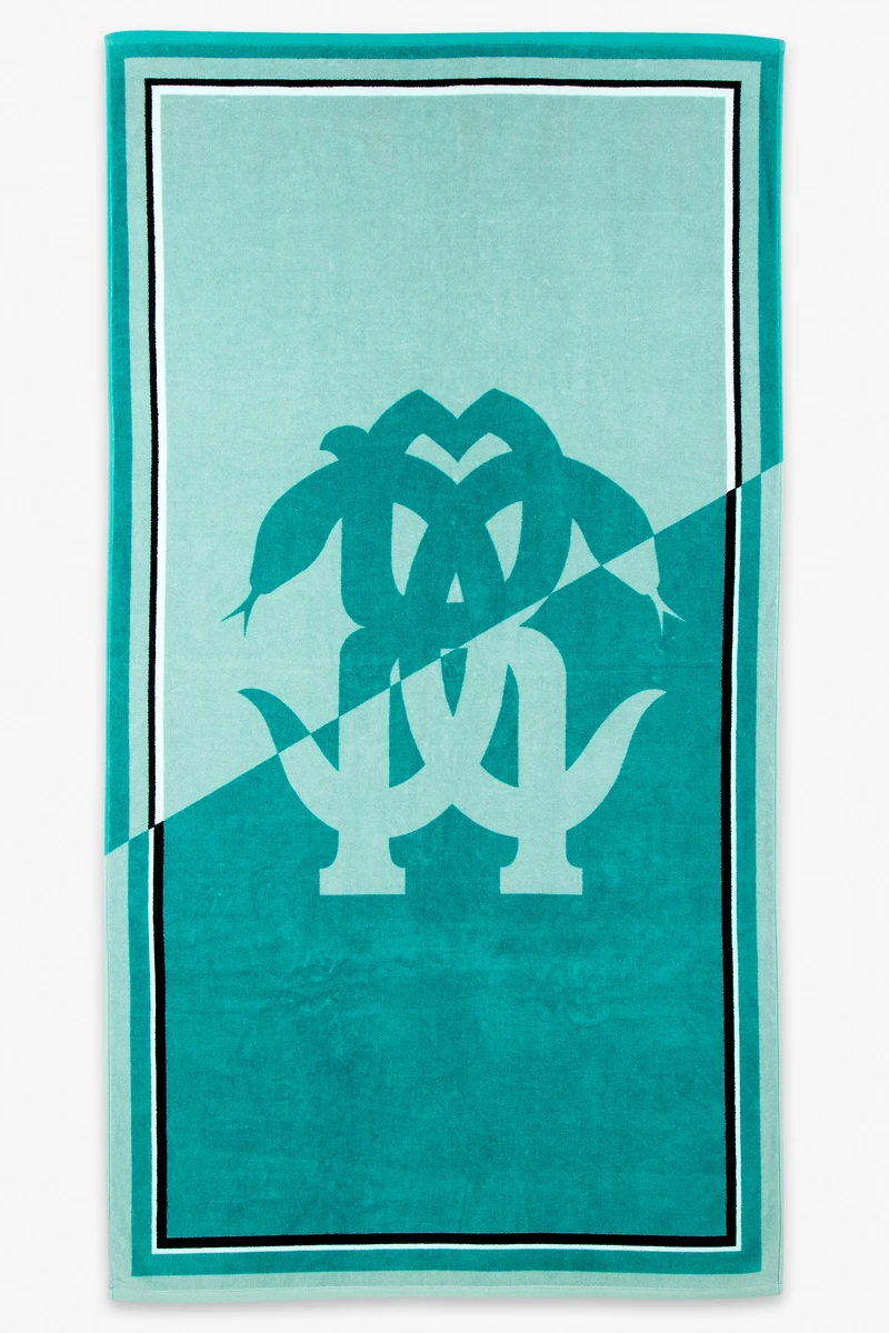 Mirror Snake Print Beach Towel