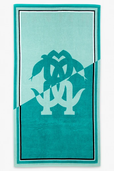 Mirror Snake Print Beach Towel