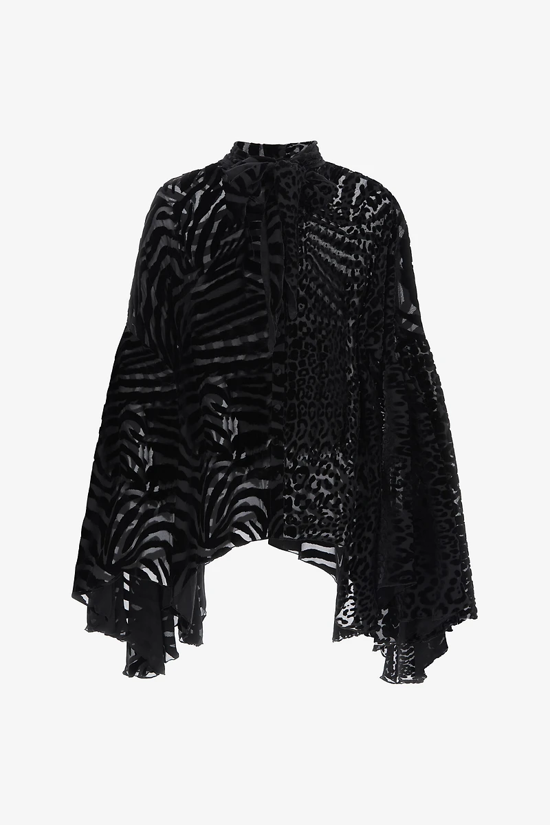 Bell-sleeve shirt