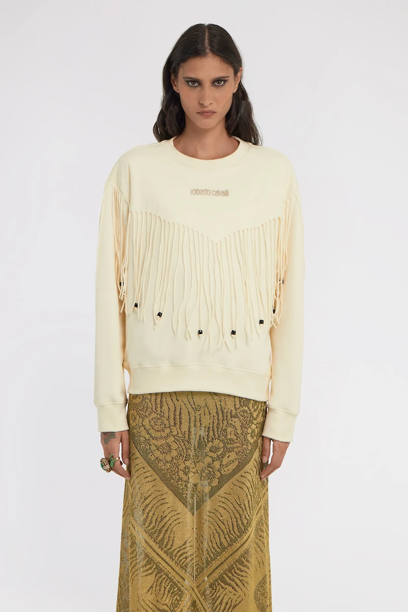 Sweatshirt with Fringe