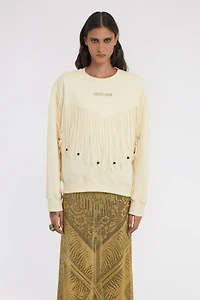 Sweatshirt with Fringe