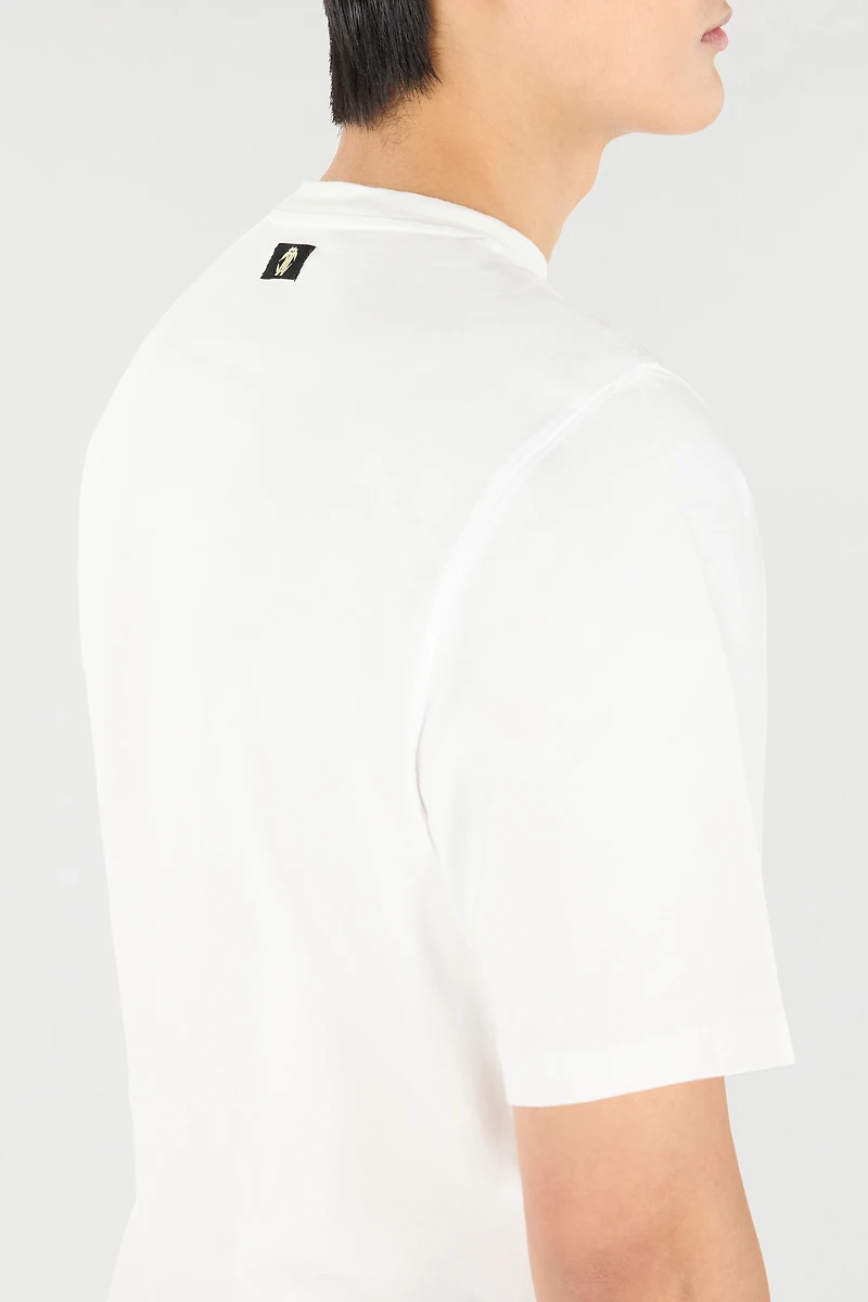 T-Shirt With Logo And Mini Studs