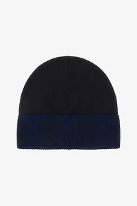 Black Wool Hat Beanie With Logo Band