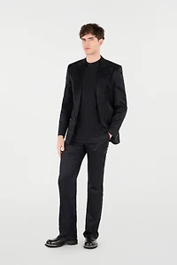 Flared Pants With Tiger Skin Pattern