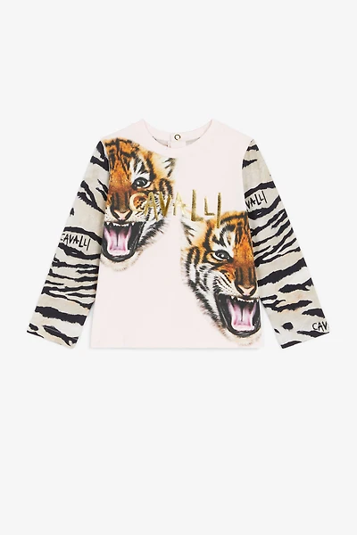 Tiger-Print T-Shirt