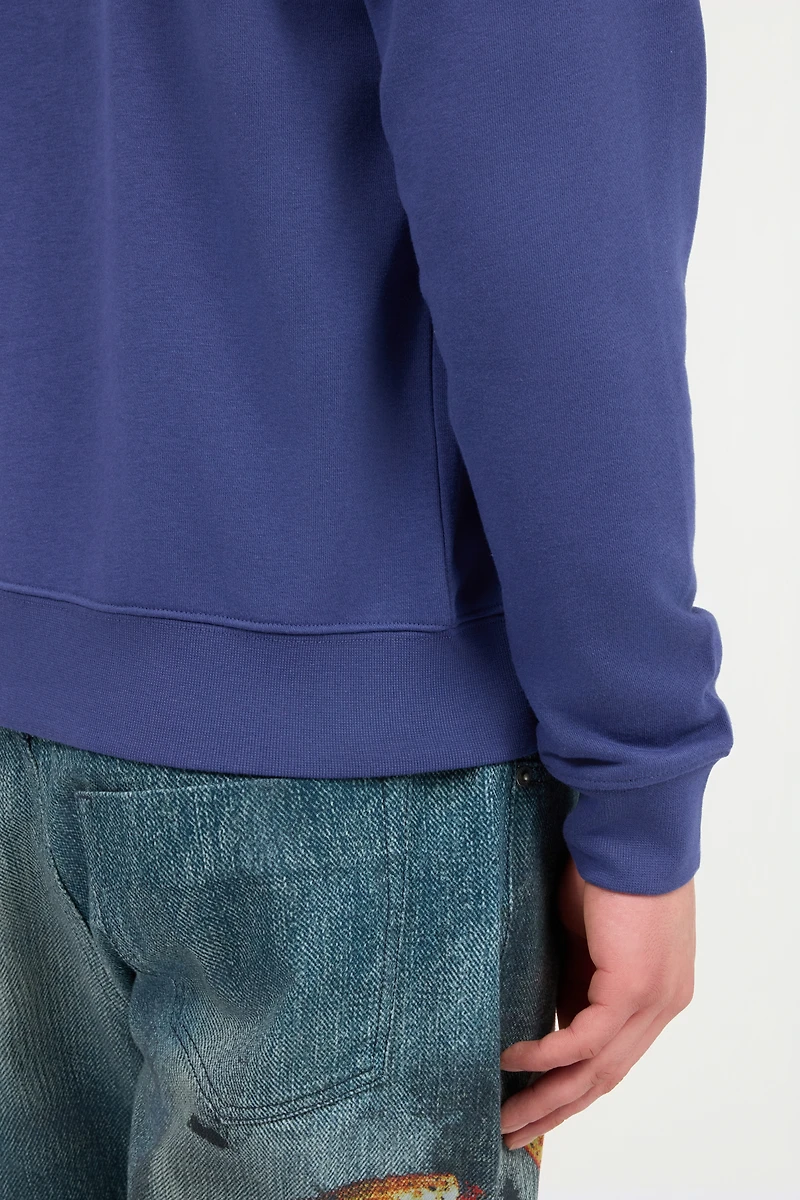 Blue Sweatshirt with Jaguar and Lightning