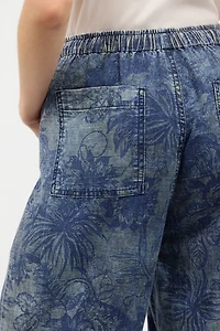 Floral-Print Sports Pants