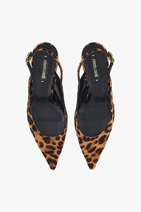 Leopard Print Slingback Pumps