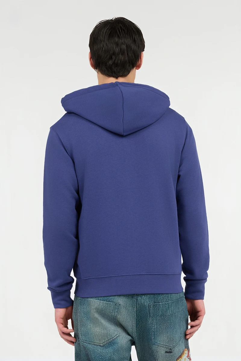 Blue Hoodie with Zip