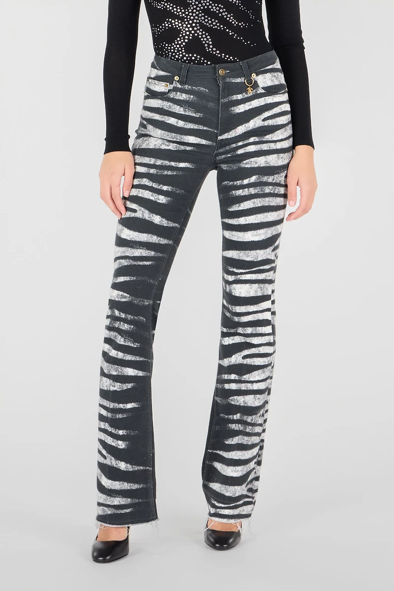 Pants With Zebra Print