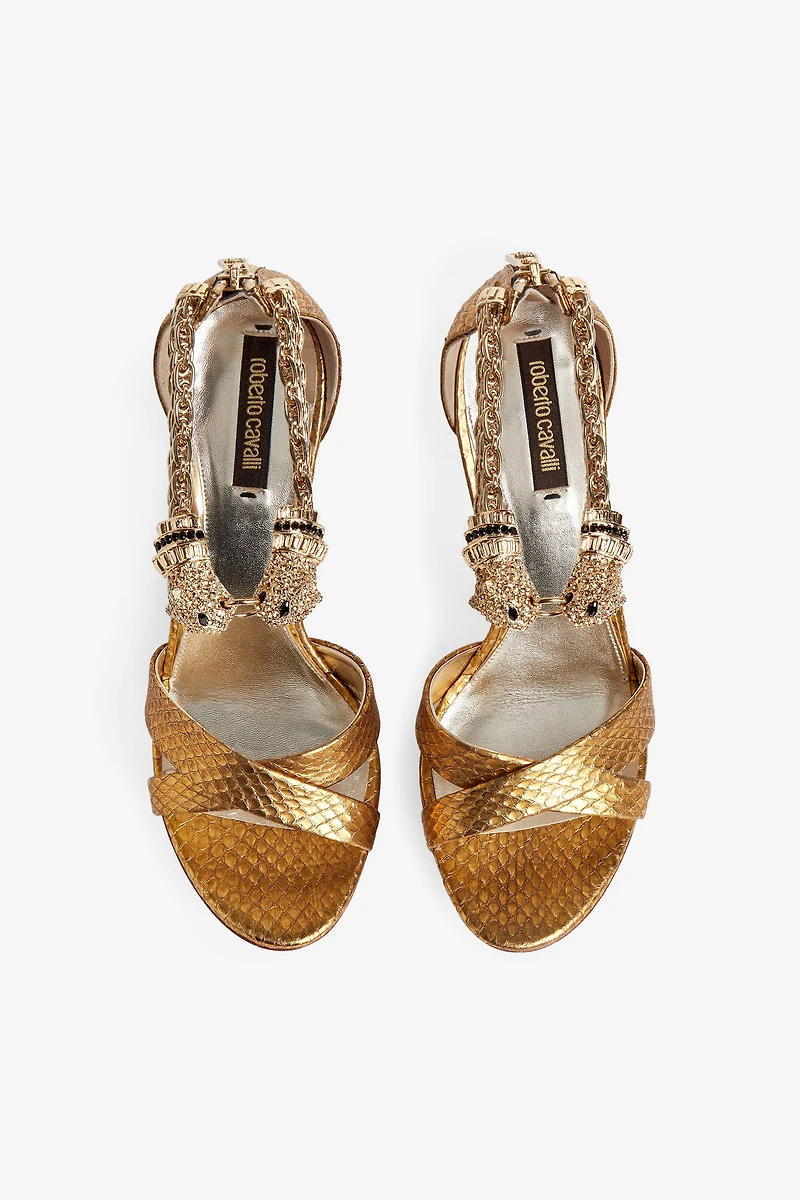 Jewel panther sandals