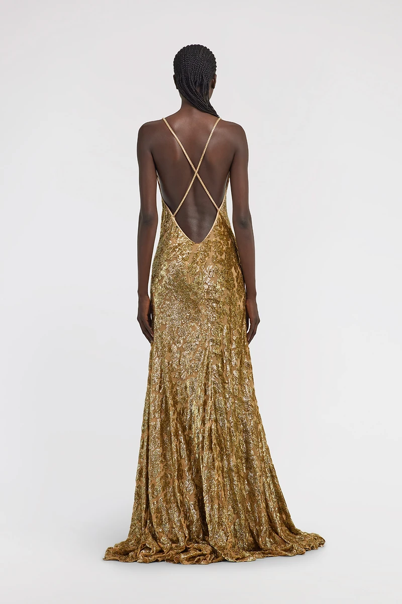 Gold Slip Dress