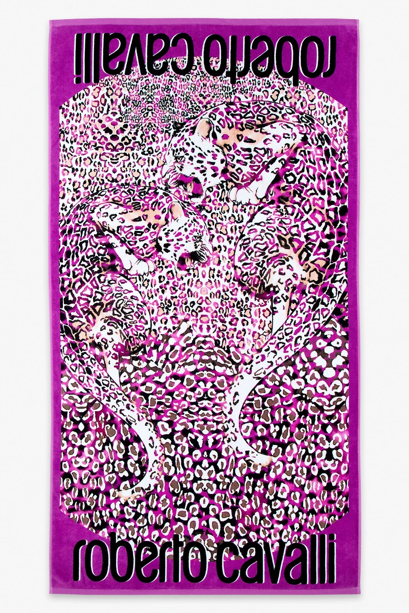 Leo Camouflage Print Beach Towel